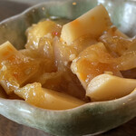 焼きもの家 慶 - チーカマクラゲ。いいけど、なんでクラゲを固定メニューに入れないのか謎