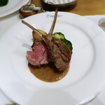 ノルマンディー 河原町店  - オーストラリア産骨付き仔羊のロースト 粒マスタード風味のソース(＋2,100円)