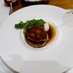 ノルマンディー - フォアグラのソテーと温泉卵の焼きリゾット添え(＋1,400円)