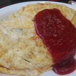 お食事茶屋 やまよし - オムライス大盛