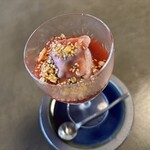 精進薬膳IPPUKU - 紅ほっぺいちごの豆にゅんプリンパフェ(o^^o)