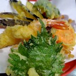 かぎもとや 中軽井沢本店 - もみじセットの天ぷら