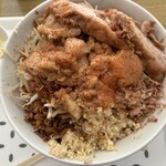 麺屋 どん - まぜそば　350g 野菜普通ニンニク普通背脂多め　他全部あり　タマネギ