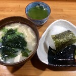 さざなみ - 〆のおにぎり¥150-と味噌汁¥300-