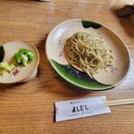 蕎麦切り よしむら - かきあげざる(そば・税込1,600円)