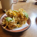 蕎麦切り よしむら - かきあげざる(かきあげ・税込1,600円)