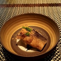 chinois 蓮歩 - 鮎のコンフィ 黄金塩