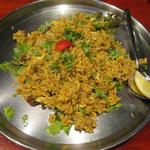 タンドールバル カマルプール - ('14/09）カキチャーハン（1400円）店長のお勧めらしいですが、ブナオイスターに比べカキの風味が感じられませんでした。