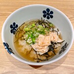 だし茶漬け+肉うどん えん - 山形だしと湯葉ちりめん•だし茶漬け