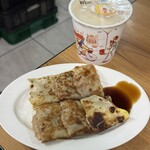 瑞麟美而美 大安信義店 - 蛋餅（ダンピン）と豆乳
