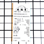 北極星 - 本日のレシートです