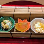 寿司福島 - 前菜3種