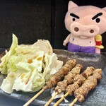 うま馬 - 鳥皮の焼鳥