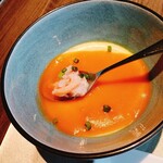 リコモンテ - 選べるメイン　紅ずわい蟹とオマール海老の餡掛け茶碗蒸し