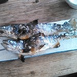 金太郎自然園 - やまめといわなの塩焼き