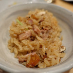 焼鳥 みずき - なんと！タマゴご飯に・・・