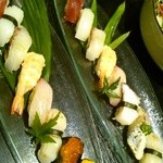 はかたや木鶏 - 寿司　1050円と1550円