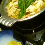 はかたや木鶏 - もつ鍋　一人前　1350円