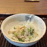 鎌倉 北じま - ハタと新玉葱とアスパラの炊き込みご飯（M）