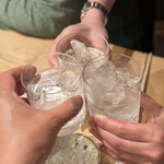 すしやのたい悟 - 芋焼酎で乾杯です。