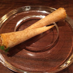 カセント - 2014年9月再訪。毛ガニのコルネ。これにはまいった！