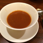 カセント - 2014年9月再訪。バレンシア風おじあ。一見スープのよう。