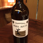 カセント - 2014年9月再訪。お肉に合わせてとお願いしたワイン。