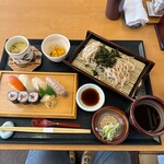 日本料理　京彩 - そばと寿司のセット