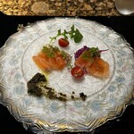 虎幻庭 - サーモンのカルパッチョ