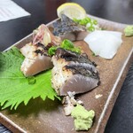 坊ＺＵ - 鰆のたたき、炙り〆鯖