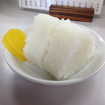 満福ラーメン - おにぎり。