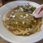 めん処 きよ洲 - サバとオリーブの芳醇ぶたらぁめん塩。いわぎんアプリクーポンで大盛り無料！