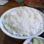 とんかつ かつせい - ご飯大盛り。美味しい宮城米ササニシキ。