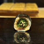 鮨 三心 - 氷見産いわし巻き。