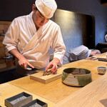 鮨 三心 - お弟子さん達の所作を愛でる❤️