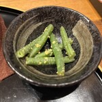 会席料理 かど36 - いんげん胡麻和え。薄味で良い