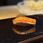 鮨 三心 - 北海道産サクラマス。