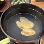 会席料理 かど36 - あさりのお吸い物。これも品のいいお味