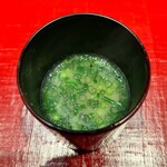 照寿司 - のどぐろ味噌汁