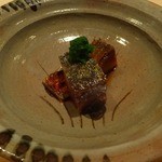 すし宮川  - 淡路の鯖　〆て炙って　あさつき×生姜