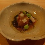 すし宮川  - もずく　つぶ　酢のもの