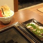 もんじゃ焼き とがし - 明太子もちチーズもんじゃ　と　豚トロ