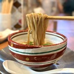 麺創房LEO - ・昆布水のつけそば 1,380円/税込
(名古屋コーチン 半玉付き)