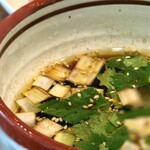麺創房LEO - ・昆布水のつけそば 1,380円/税込
(名古屋コーチン 半玉付き)