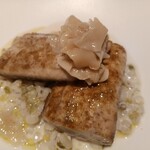 Art de Vivre - シイラのコンフィ スパイスの香り、大麦と海苔のリゾット