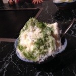 らい亭 - 抹茶ミルク。