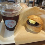 Marunouchi Happ. Stand & Gallery - 珈琲とあんバターサンドイッチ