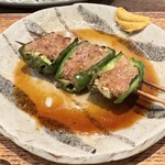 鳥茂 - ピーマン肉詰め
