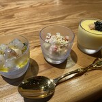 TARO - 前菜。うさぎとか魚とかキャビアとかのやつ