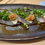 ふく田 - 天かんぱち刺身ポン酢